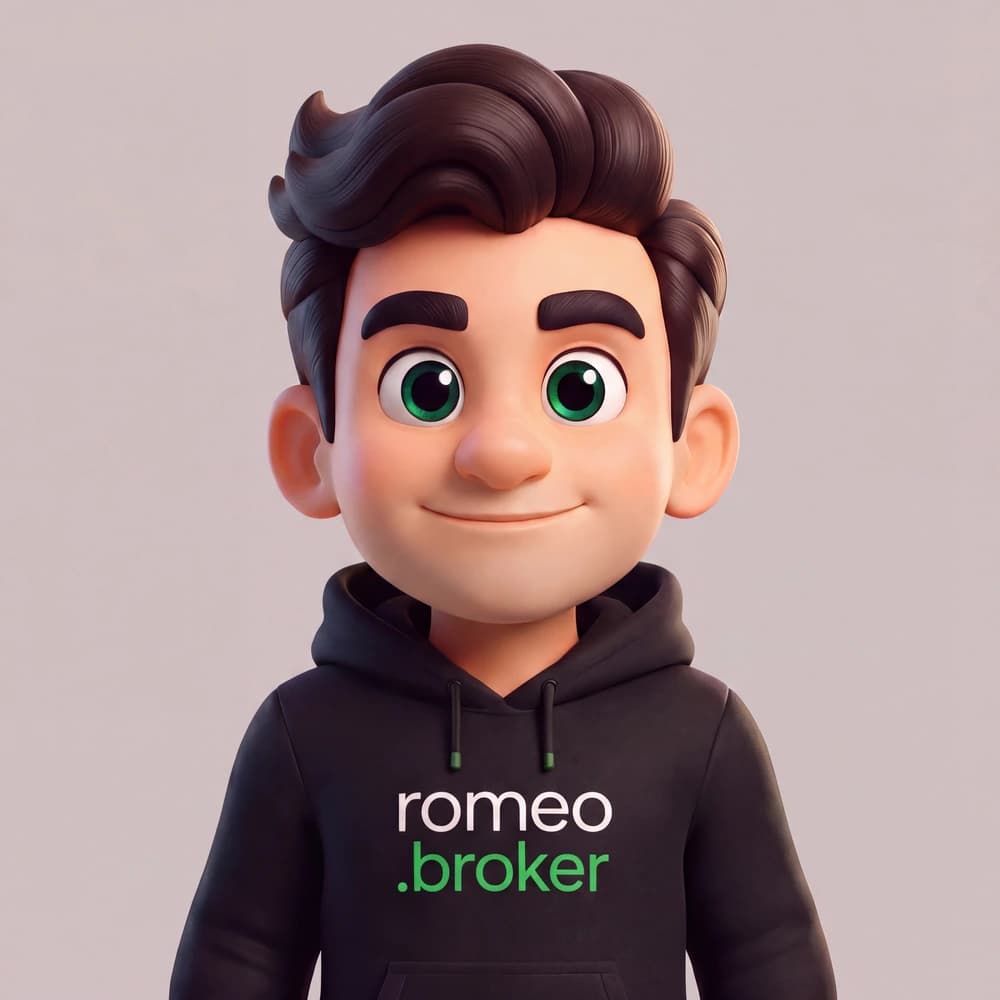 Romeo com expressão confiante